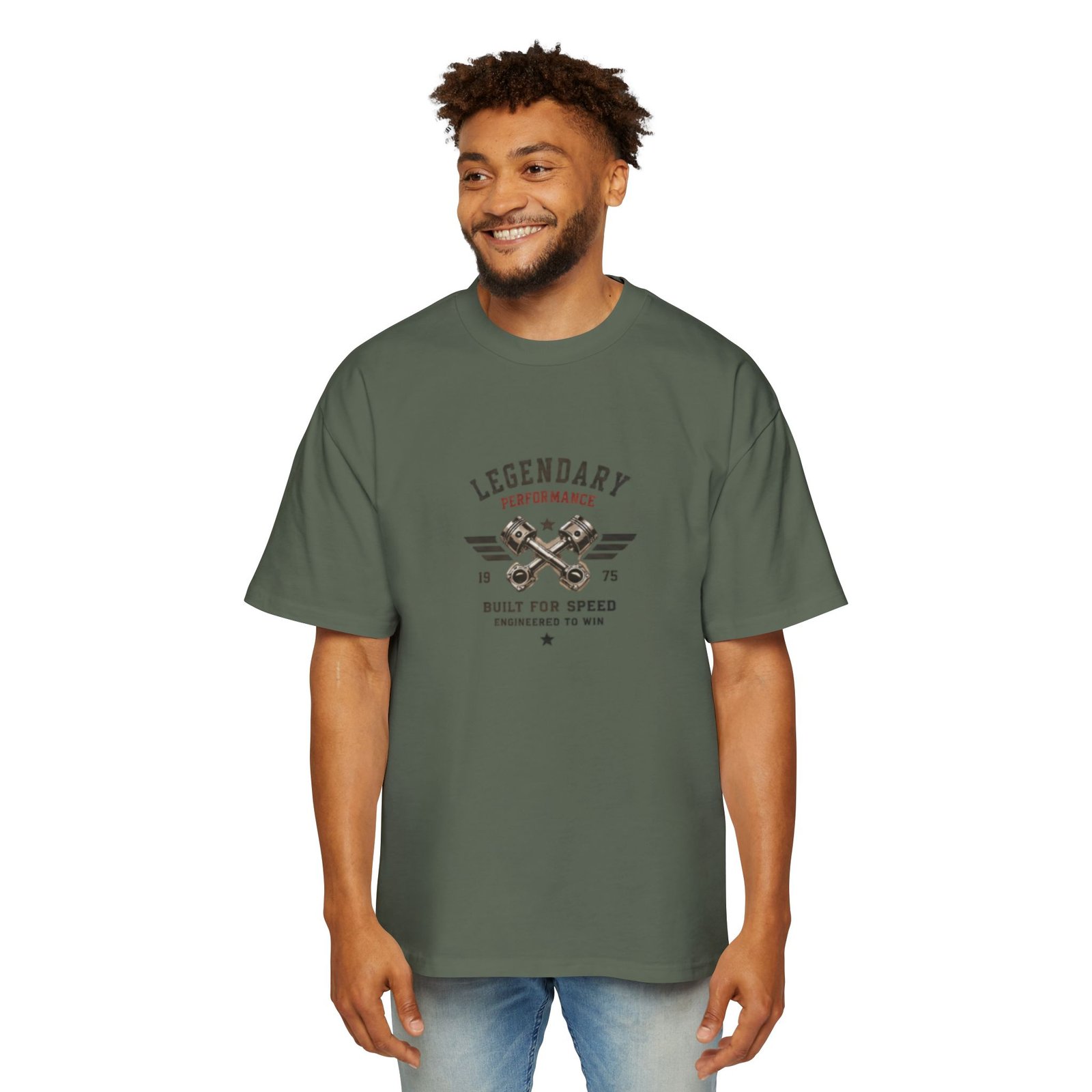 Men's Heavy Oversized Tee - Image 19
