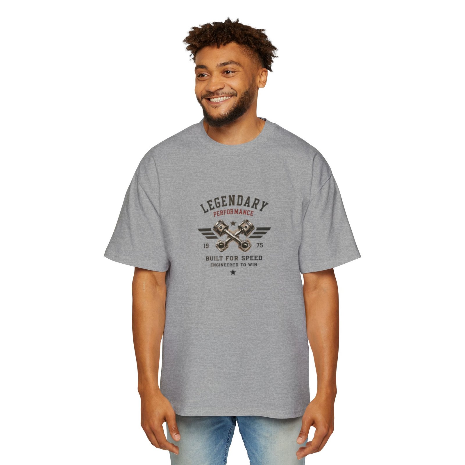 Men's Heavy Oversized Tee - Image 11