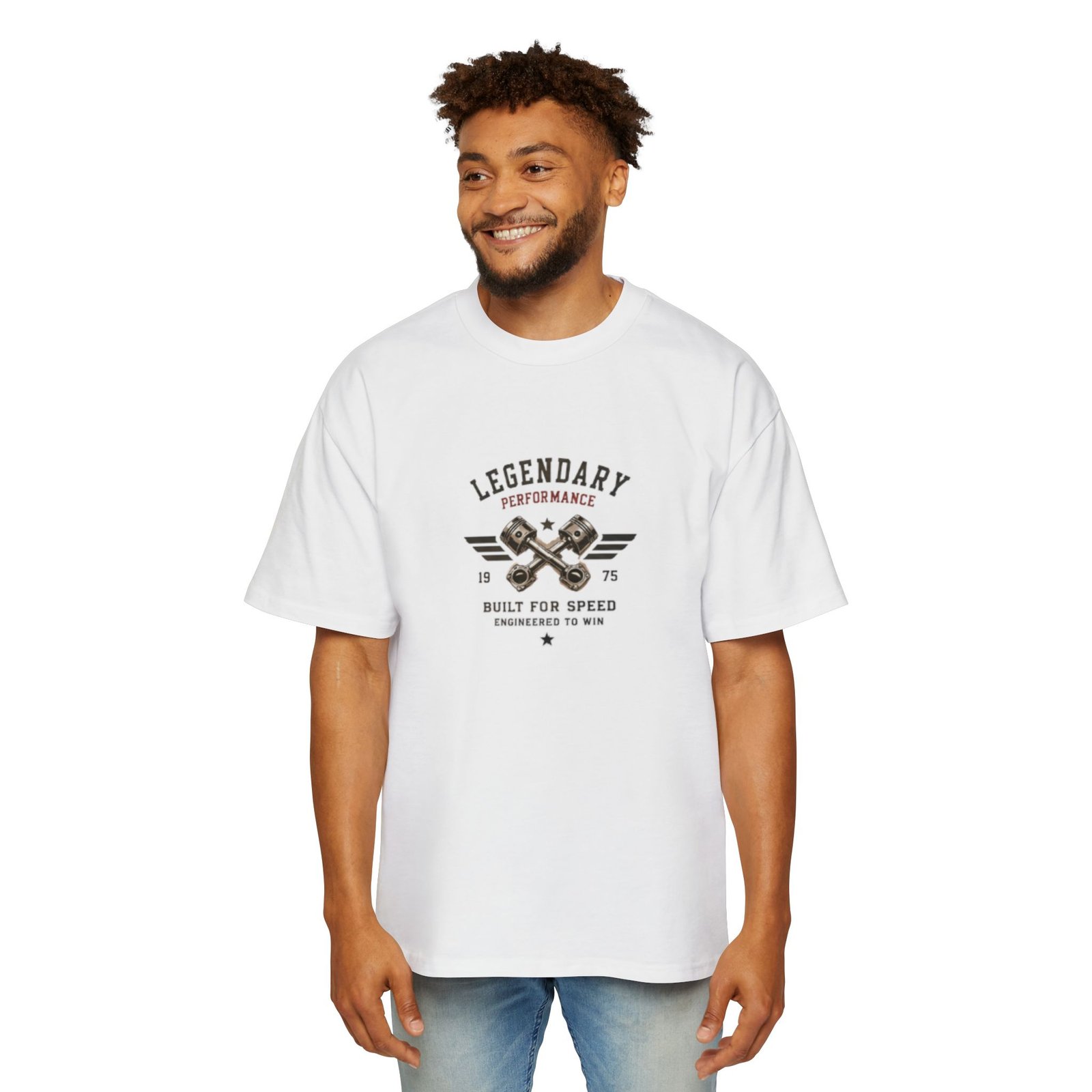 Men's Heavy Oversized Tee - Image 3