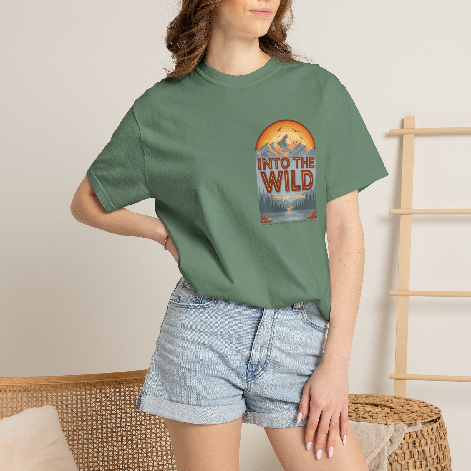 Men Garment-Dyed T-shirt - Image 28