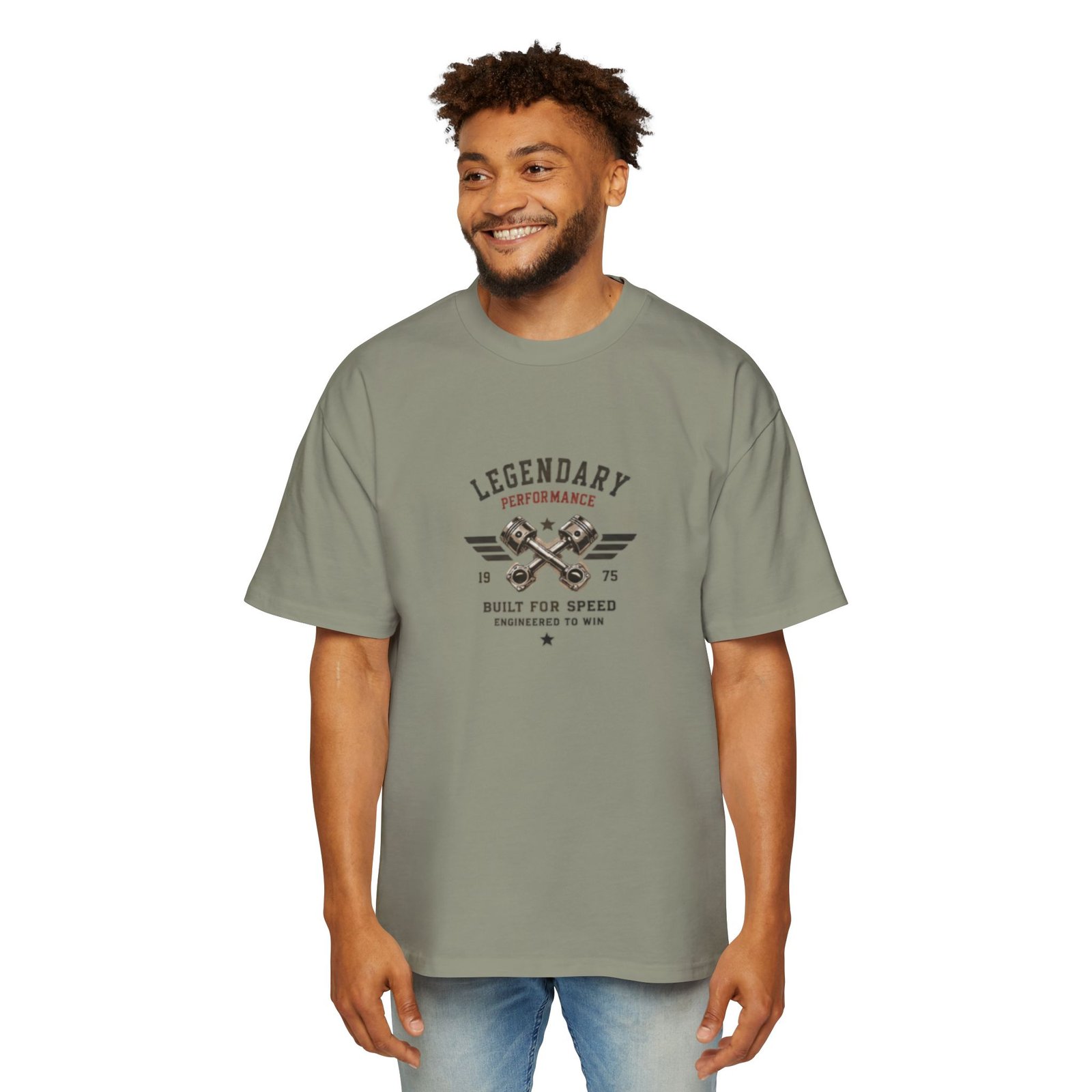 Men's Heavy Oversized Tee - Image 15